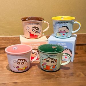 蠟筆小新兒童刻度陶瓷水杯：圖片 4