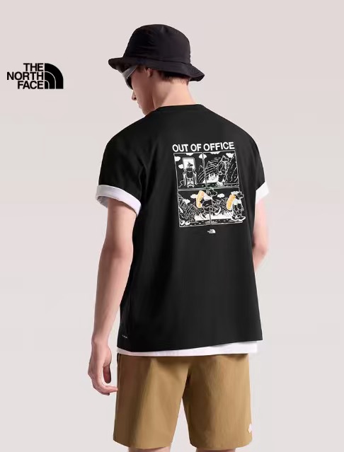 2026年新品✨ TNF北面前印花短袖T恤