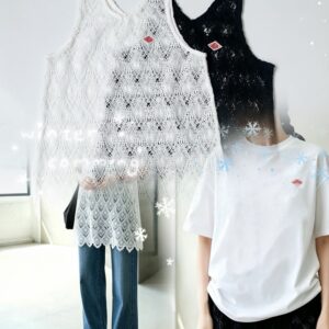 2026年新品✨Danton V領lace長款背心：圖片 1