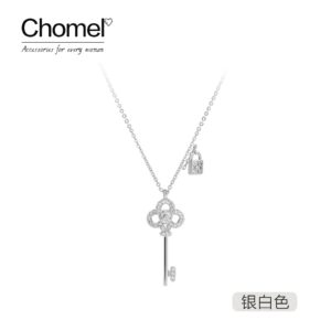 Chomel鑰匙鎖純銀鎖骨項鍊：圖片 6