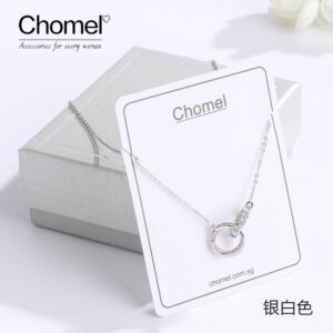 Chomel設計感雙環純銀鎖骨項鍊：圖片 6