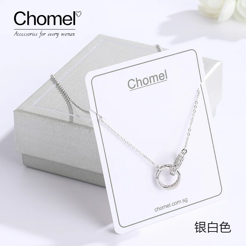 Chomel設計感雙環純銀鎖骨項鍊：圖片 6
