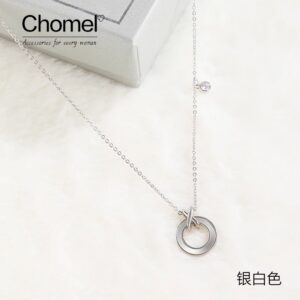 Chomel 貝母圓環純銀鎖骨項鍊：圖片 6