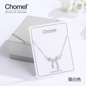 Chomel小眾設計蝴蝶結純銀鎖骨項鍊：圖片 6