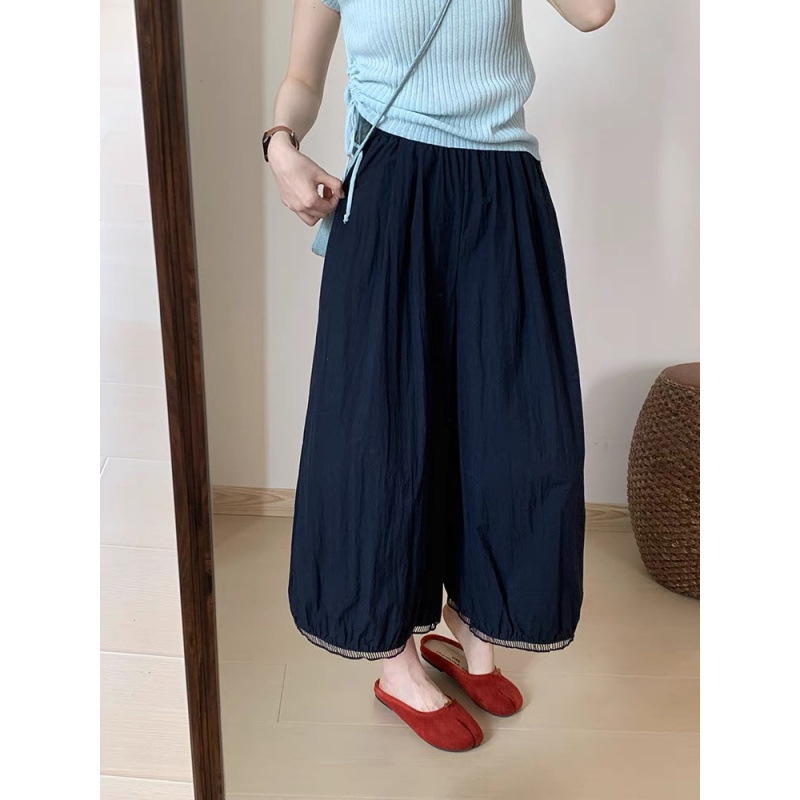 PLUS SIZE💗設計感薄款闊腿燈籠褲：圖片 18