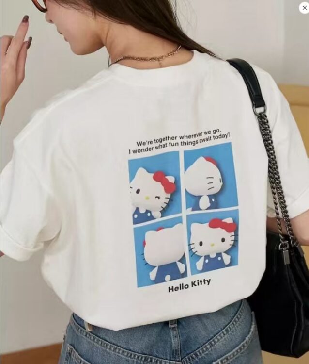 夏季新品✨ Hello kitty四格印花T恤
