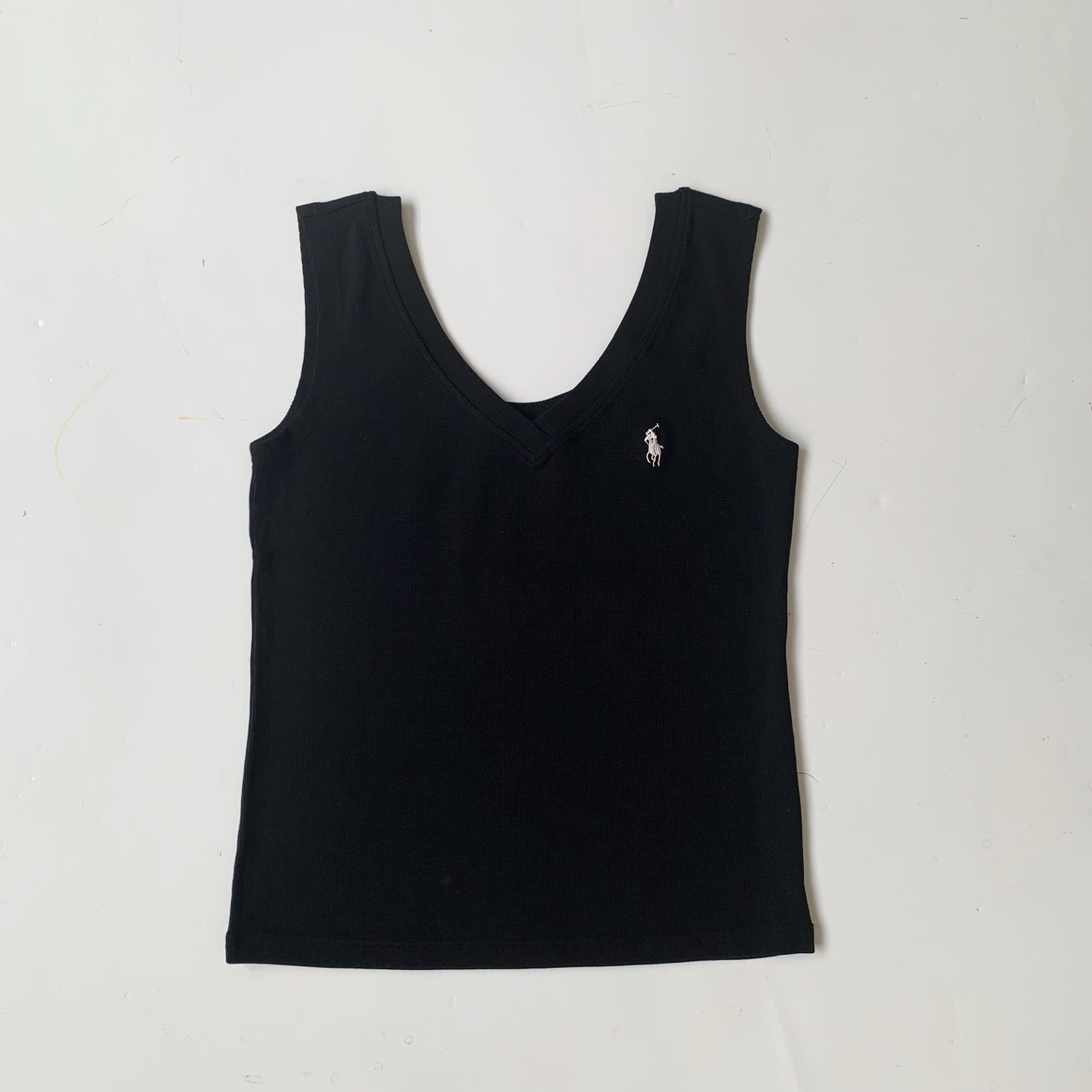 夏季新品✨Polo前刺绣彈力背心：圖片 3