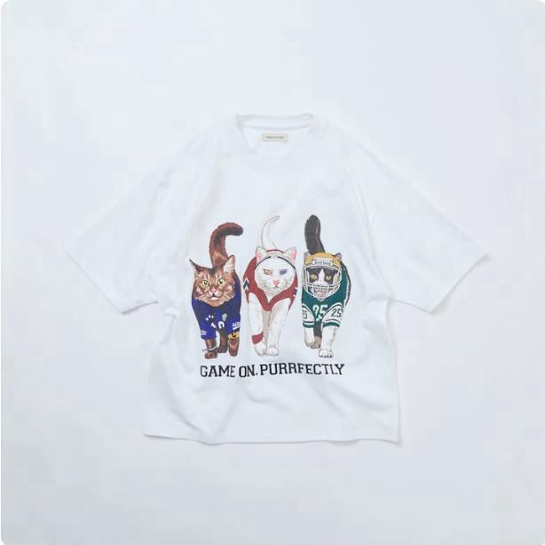 夏季新品✨ FREAK'S STORE 貓前貓後T恤：圖片 5