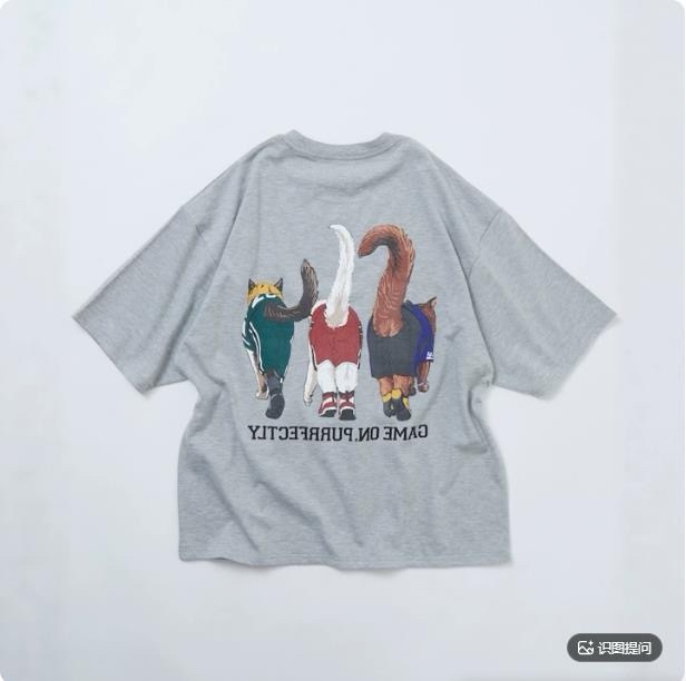 夏季新品✨ FREAK'S STORE 貓前貓後T恤：圖片 3
