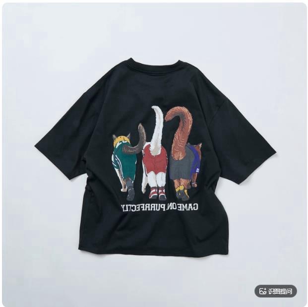 夏季新品✨ FREAK'S STORE 貓前貓後T恤：圖片 2