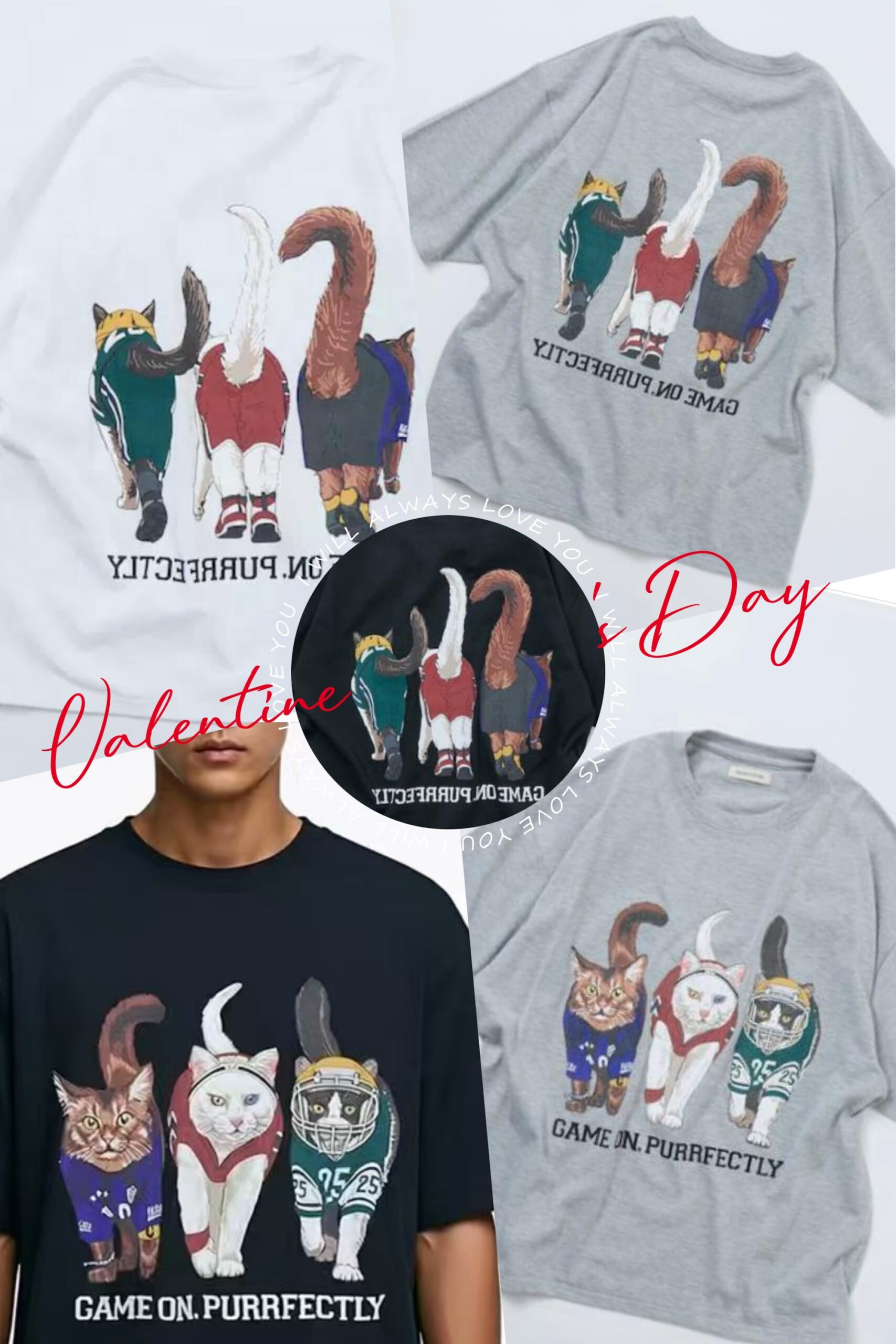 夏季新品✨ FREAK'S STORE 貓前貓後T恤：圖片 1