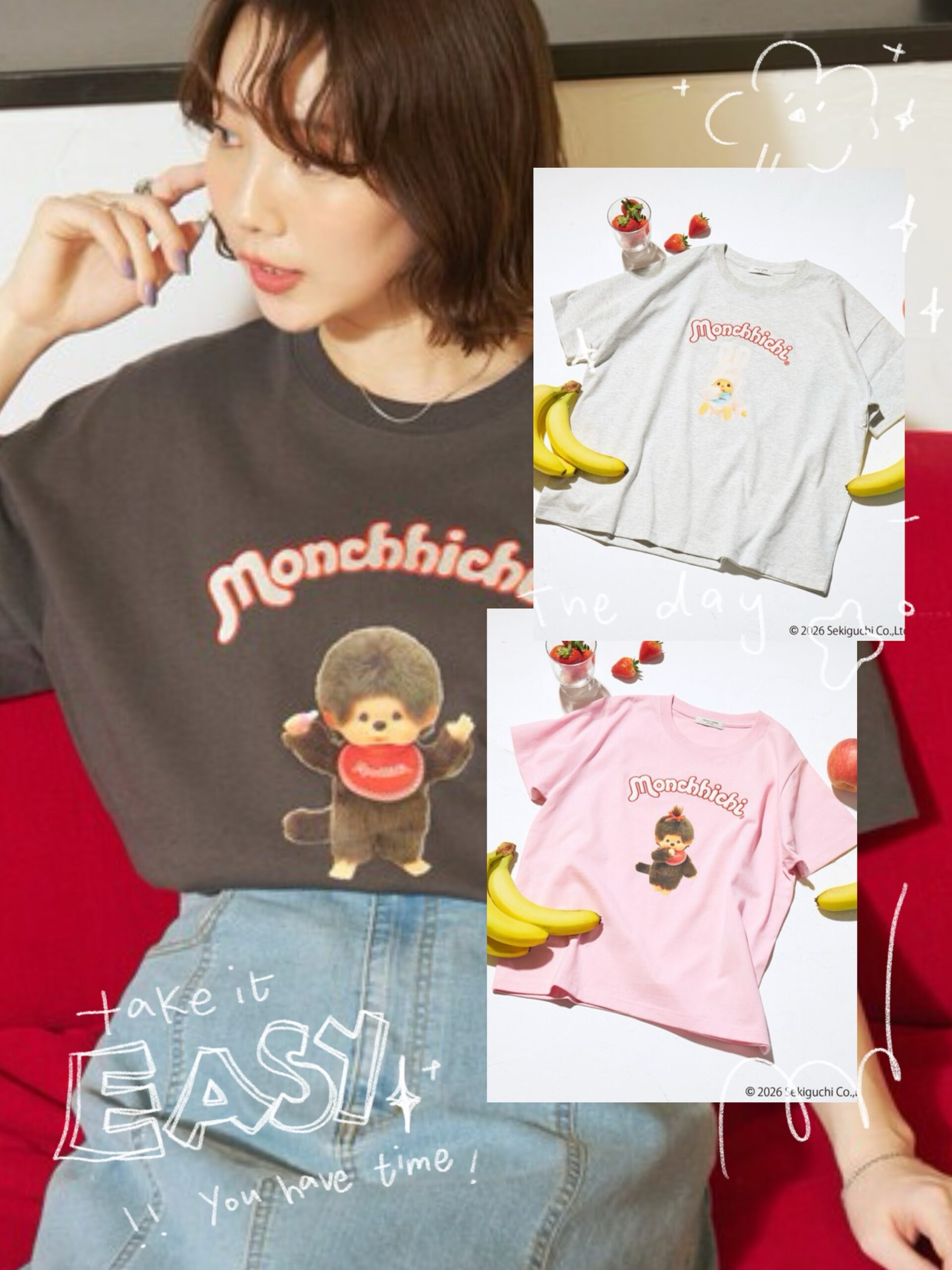 夏季新品✨ FREAK'S STORE 前印花短袖T恤：圖片 1