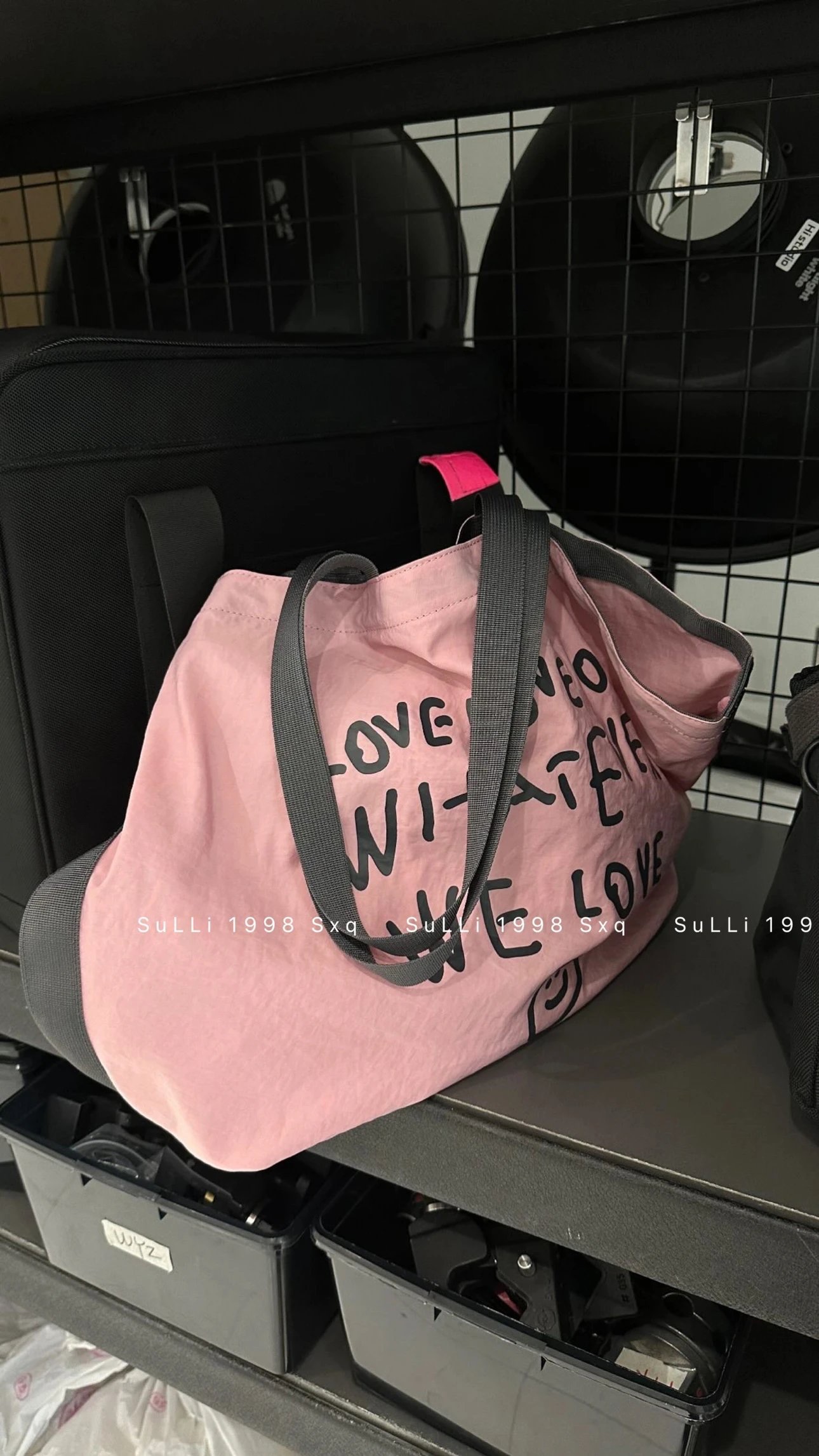 OOOWL 兩色入~笑臉側孭tote Bag：圖片 7