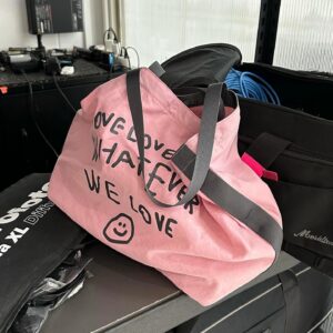 OOOWL 兩色入~笑臉側孭tote Bag：圖片 8