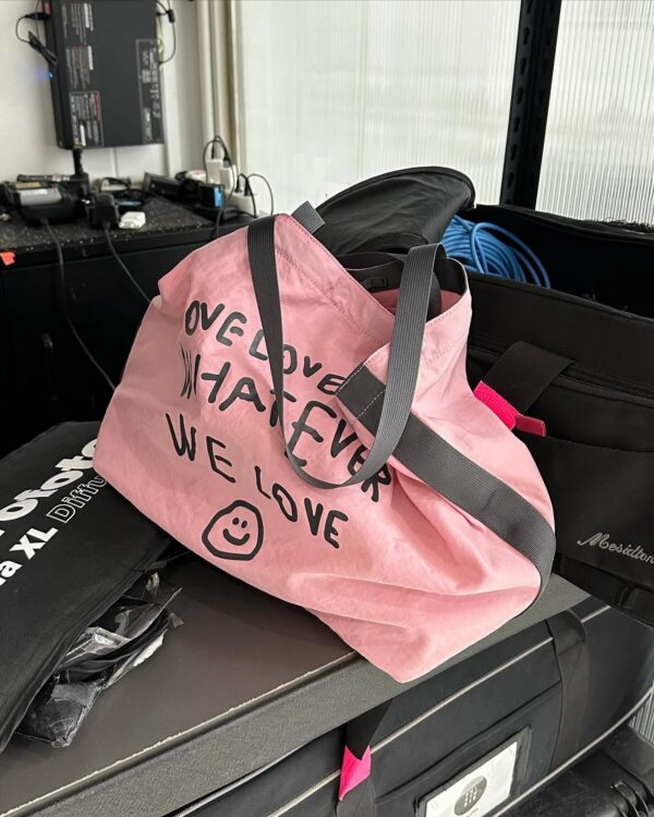 OOOWL 兩色入~笑臉側孭tote Bag