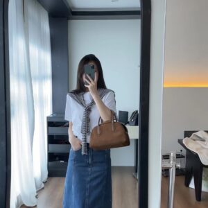🩷chic新裝! 韓國剪裁牛仔半身裙：圖片 2