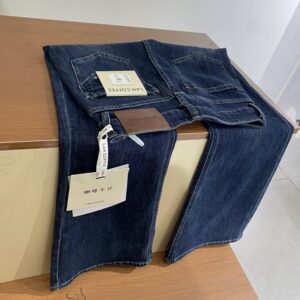 秋季好看高腰顯瘦喇叭彈力牛仔褲：圖片 3
