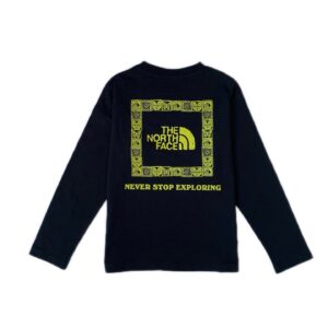 Kids🧩The north face兒童印花長袖T恤：圖片 3