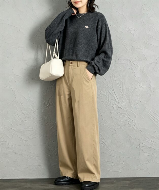 ✨Danton橡筋腰舒服闊腳褲