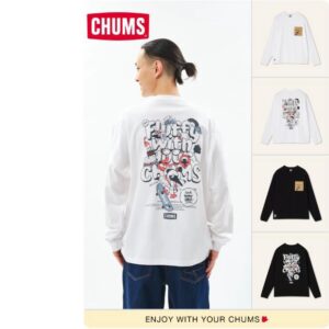 ✨ Chums毛絨刺繡前袋背印fluffy 長袖T恤：圖片 1