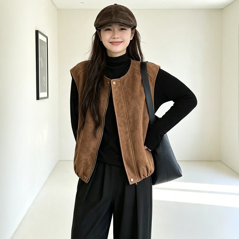 PLUS SIZE💗大碼寬鬆版無袖外套：圖片 7