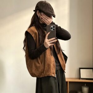 PLUS SIZE💗大碼寬鬆版無袖外套：圖片 2
