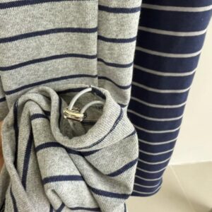 🩷chic新裝! 韓國慵懶感高腰條紋闊腿長褲：圖片 4